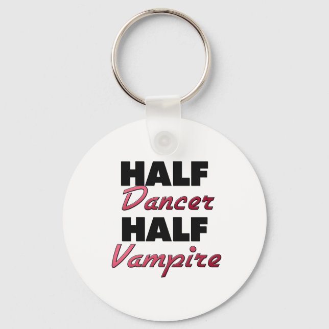 Half Dancer Half Vampire Keychain (Front)