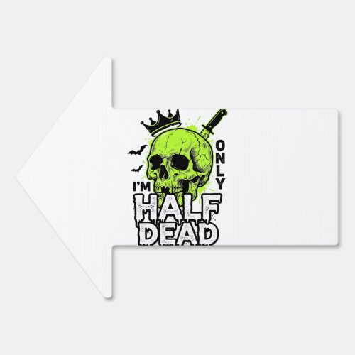 Half Dead Skull Halloween Vintage Engraving Shirt  Sign