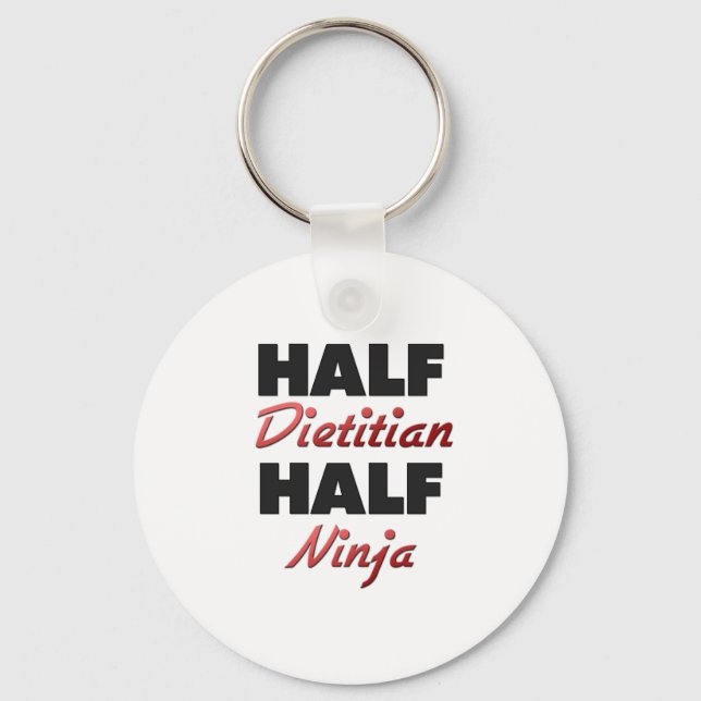 Half Dietitian Half Ninja Keychain (Front)