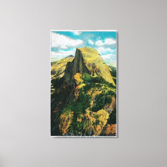 Half Dome and Cloud's Rest from Glacier Point Canvas Print (Front)