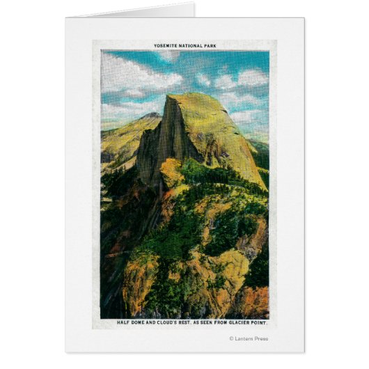 Half Dome and Cloud's Rest from Glacier Point Cards (Front)