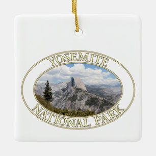 Half Dome at Yosemite National Park in California Ceramic Ornament