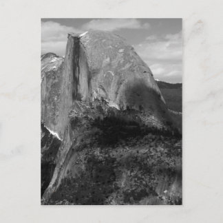 Half Dome Black and White Postcard