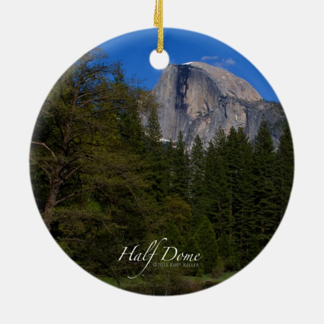 Half Dome Ceramic Ornament (Back)