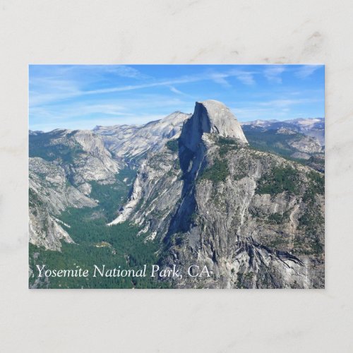 Half Dome from Glacier Point Yosemite CA Postcar Postcard