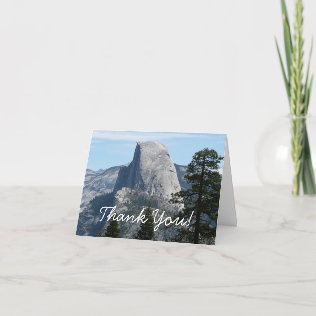 Half Dome from Panorama Trail I Letterpress Thank You Card (Front)