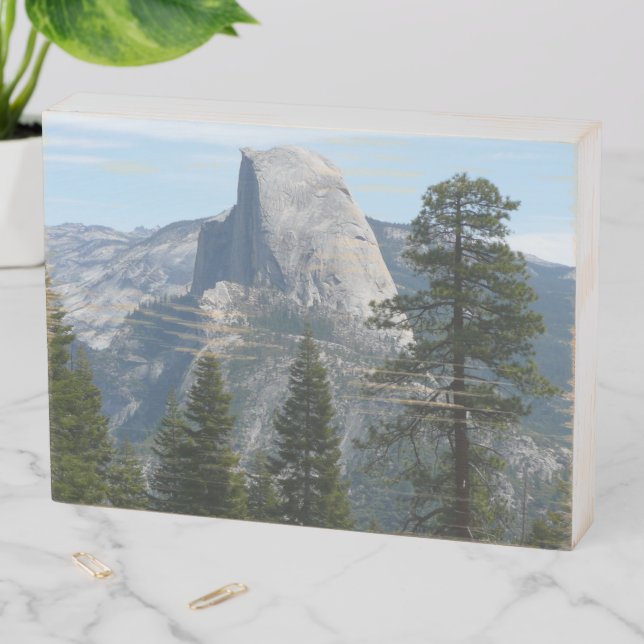 Half Dome from Panorama Trail I Wooden Box Sign (In Situ Horizontal)