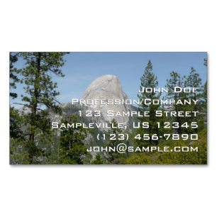Half Dome from Panorama Trail II Business Card Magnet