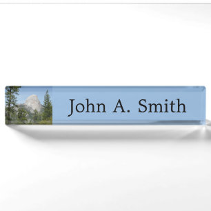 Half Dome from Panorama Trail II Desk Name Plate