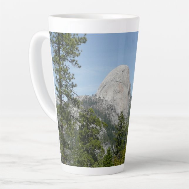Half Dome from Panorama Trail II Latte Mug (Left Angle)
