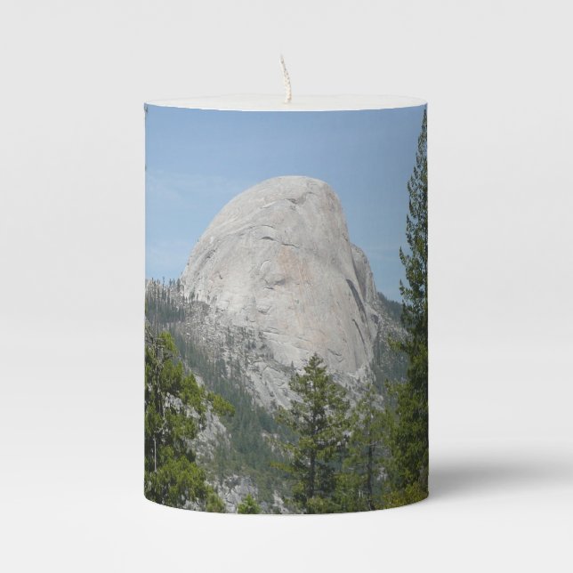 Half Dome from Panorama Trail II Pillar Candle (Front)
