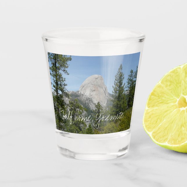 Half Dome from Panorama Trail II Shot Glass (Front)
