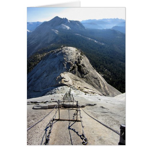 Half Dome From the Cables - Yosemite Cards (Front)