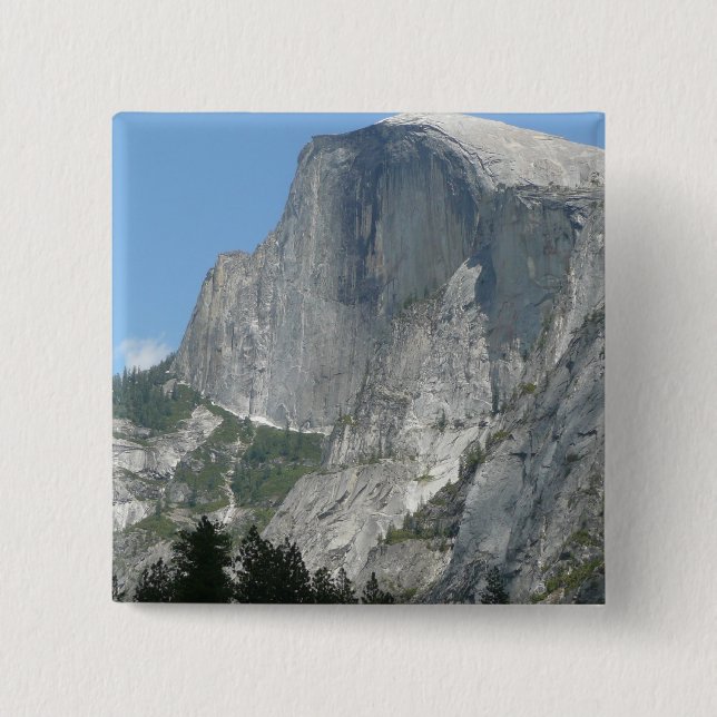 Half Dome from the Side in Yosemite National Park Button (Front)