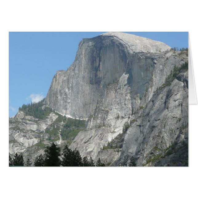 Half Dome from the Side in Yosemite National Park Card (Front Horizontal)