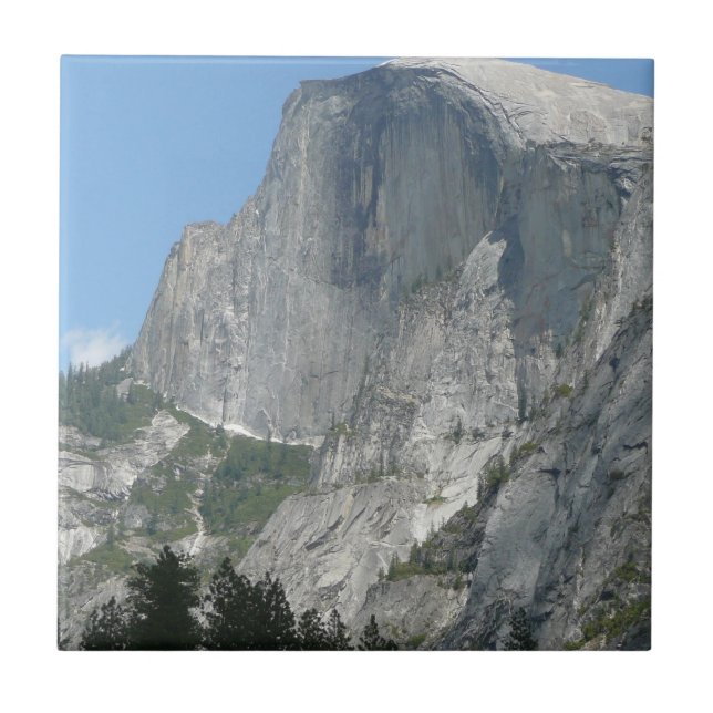 Half Dome from the Side in Yosemite National Park Ceramic Tile (Front)