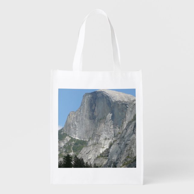 Half Dome from the Side in Yosemite National Park Grocery Bag (Front)