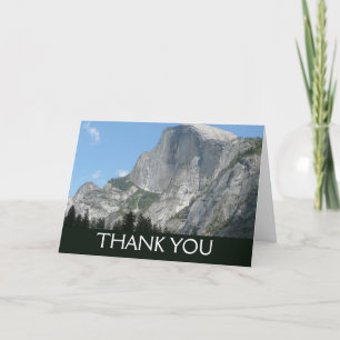 Half Dome from the Side in Yosemite National Park Letterpress Thank You Card