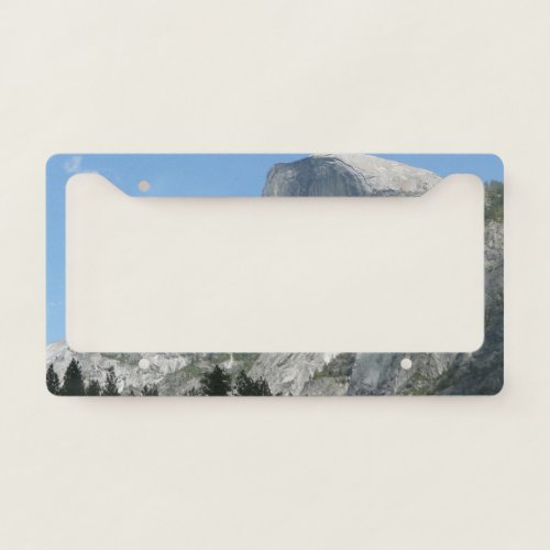 Half Dome from the Side in Yosemite National Park License Plate Frame