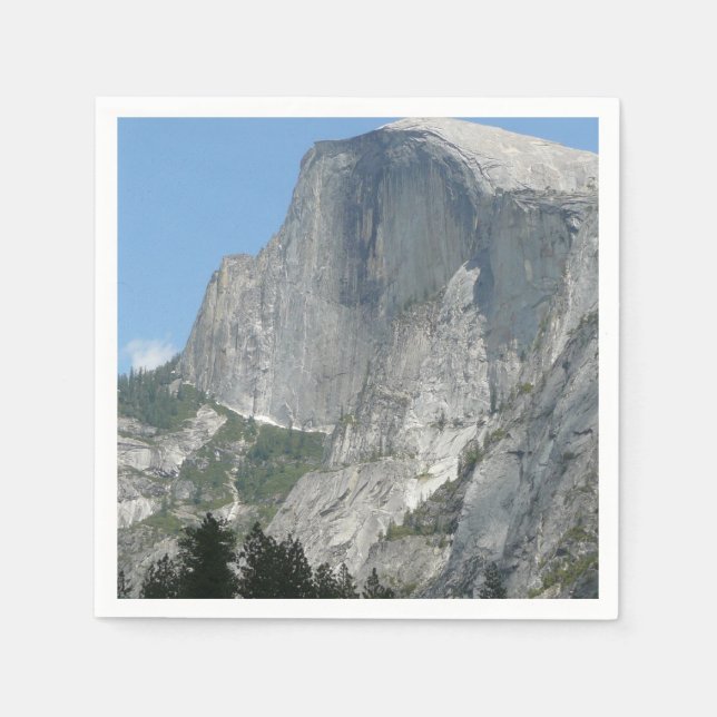Half Dome from the Side in Yosemite National Park Napkins (Front)