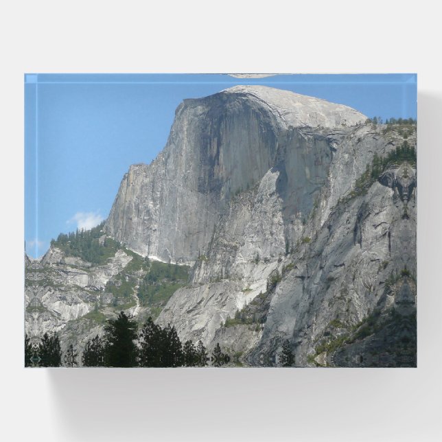 Half Dome from the Side in Yosemite National Park Paperweight (Front)