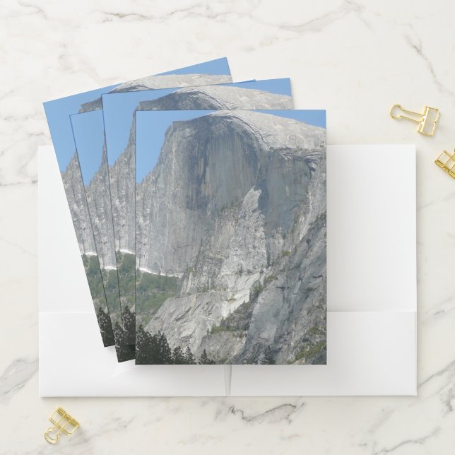 Half Dome from the Side in Yosemite National Park Pocket Folder (In Situ)
