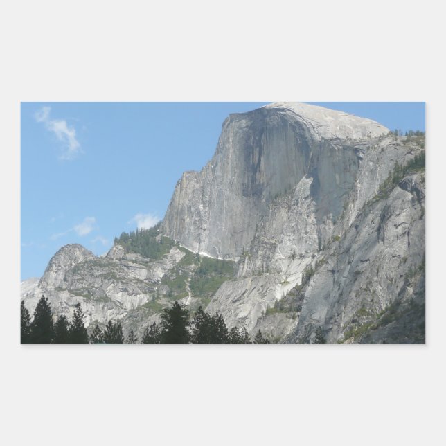 Half Dome from the Side in Yosemite National Park Rectangular Sticker (Front)