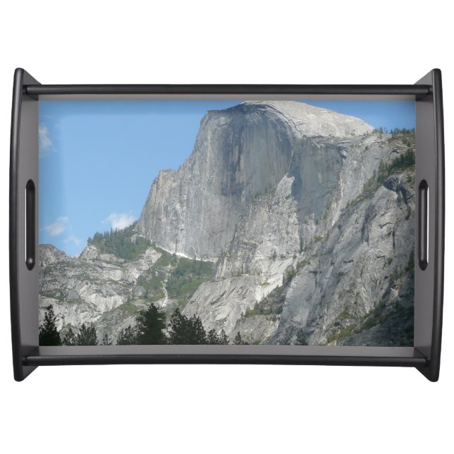 Half Dome from the Side in Yosemite National Park Serving Tray (Front)