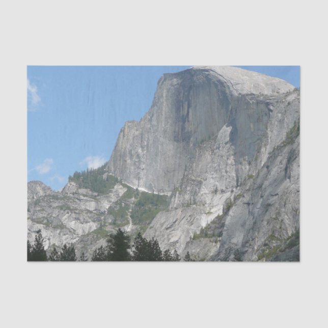 Half Dome from the Side in Yosemite National Park Tissue Paper (Front)