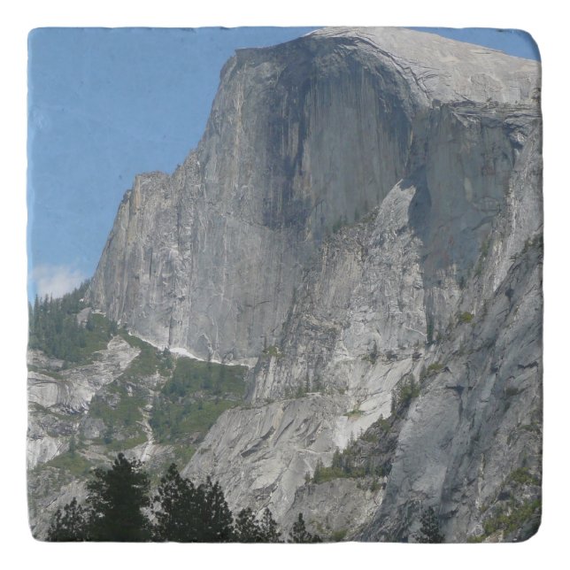 Half Dome from the Side in Yosemite National Park Trivet (Front)