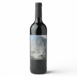 Half Dome from the Side in Yosemite National Park Wine Label