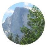 Half Dome in Summer from Yosemite National Park Classic Round Sticker