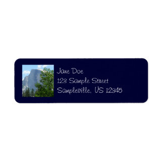 Half Dome in Summer from Yosemite National Park Label