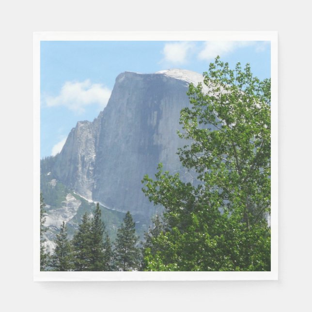 Half Dome in Summer from Yosemite National Park Napkins (Front)