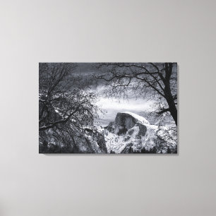 Half Dome in Winter Yosemite Valley Canvas Print