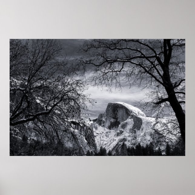 Half Dome in Winter | Yosemite Valley Poster (Front)