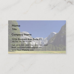 Half Dome In Yosemite National Park Business Card