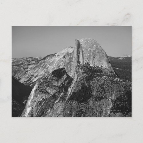 Half Dome is a well known feature in Yosemite Postcard