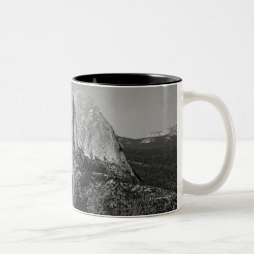 Half Dome is a well known feature in Yosemite Two_Tone Coffee Mug