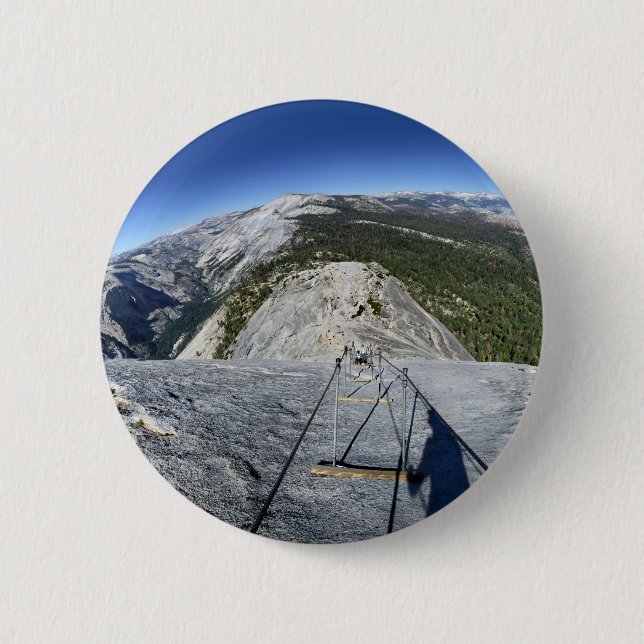 Half Dome Looking Down from the Cables - Yosemite Button (Front)