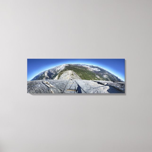 Half Dome Looking Down from the Cables - Yosemite Canvas Print (Front)