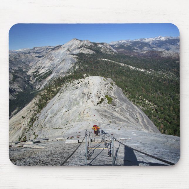 Half Dome Looking Down from the Cables - Yosemite Mouse Pad (Front)