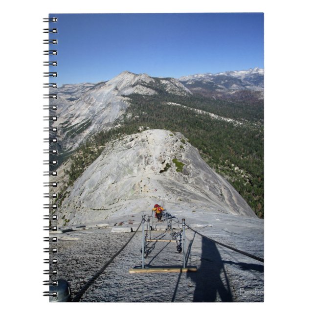 Half Dome Looking Down from the Cables - Yosemite Notebook (Front)