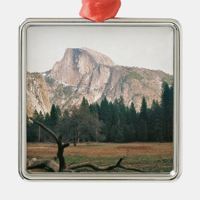 Half Dome Metal Ornament (Front)