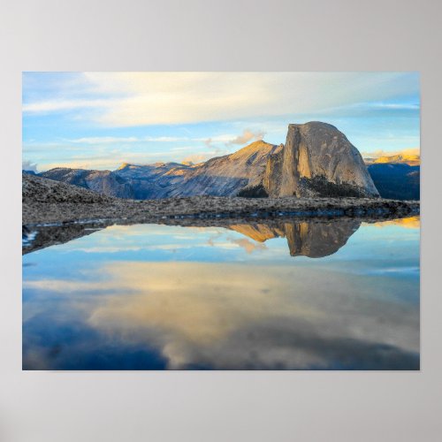 Half Dome Mountain in Yosemite National Park Poster