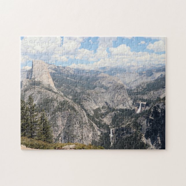 Half Dome, Nevada Fall & Vernal Fall in Yosemite Jigsaw Puzzle (Horizontal)