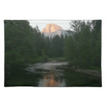 Half Dome Sunset in Yosemite National Park Cloth Placemat