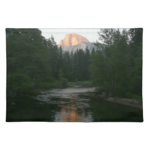 Half Dome Sunset in Yosemite National Park Cloth Placemat