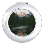Half Dome Sunset in Yosemite National Park Compact Mirror