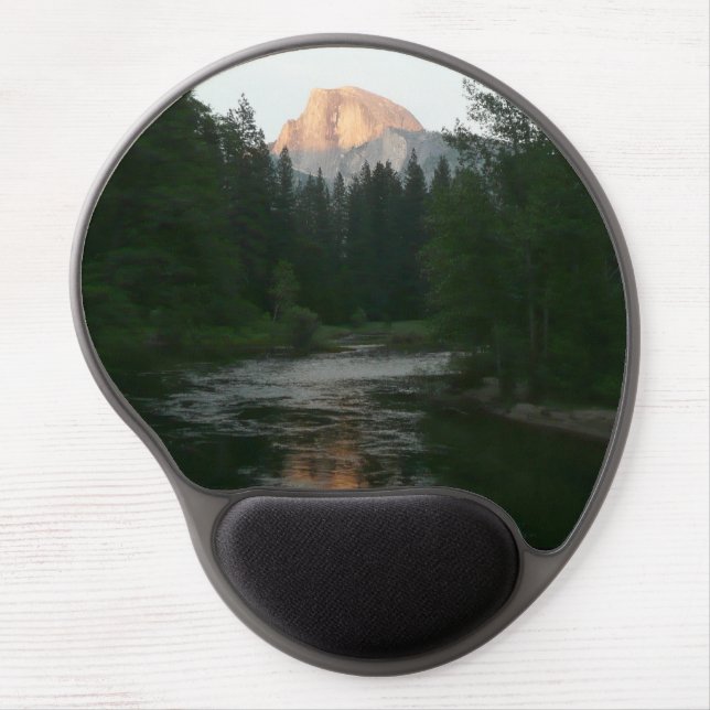 Half Dome Sunset in Yosemite National Park Gel Mouse Pad (Front)
